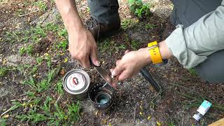 Day Hike Pulau Ubin  Testing Evernew Titanium 500ml pot and Ti Dx Alcohol Stove [upl. by Rolandson398]