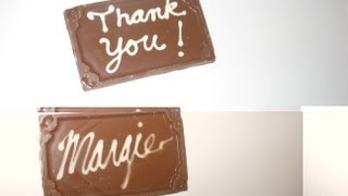 Chocolate quotMirror Writingquot on Message Card Molds [upl. by Atener686]