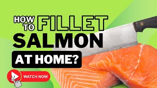 How to Fillet a Salmon at Home  SALMON CUTTING  FISH CUTTING ⏬👇 [upl. by Dlareg]