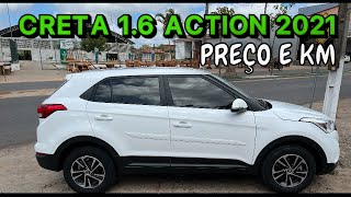 PREÇO E KM CRETA 16 ACTION AUTOMÁTICO 2021 [upl. by Oj122]