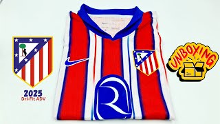 Atletico Madrid home kit 20242025 player version Unboxing  ASMR [upl. by Carrel800]