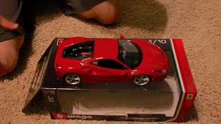 Unboxing  118 Scale Bburago Ferrari 488 GTB [upl. by Saval]