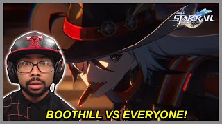 BOOTHILL VS IPC  Boothill Trailer — quotCowboys Got Businessquot REACTION  Honkai Star Rail [upl. by Hacissej]