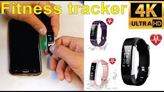 Review and how to set up a generic fitness tracker with VeryFitPro app  Amazon [upl. by Assiled]