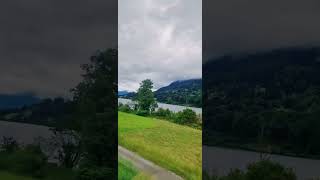 Grosser Alpsee near Immenstadt in Allgäu Germany Summer2024 travelshorts youtube trainvideo [upl. by Ahsikel346]