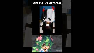 Animasi vs Originalviralvideo minecraft shorts shortsfeed video fypシ゚ fy prisma3d fypシ゚ [upl. by Kimberly]