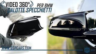 Calotte Specchietti Sport QSPCARS per Bmw X5 X6  Cover Specchietti Nero Lucido Tuning QSPCARSCOM [upl. by Kirtley945]