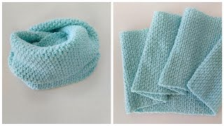 Снуд крючком в 2 оборота на любой размер Узор quotРИСquot крючком  crochet snood scarf [upl. by Philipa855]