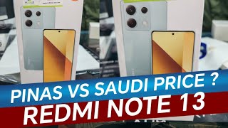 Presyohan ng Redmi Note 13 Pilipinas vs Saudi Arabia sino mas mahalUnBoxing Redmi Note 13 [upl. by Sal]