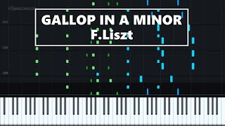 Liszt  quotGallop in A Minorquot  piano S218 [upl. by Burchett]