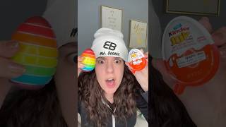 KINDER EGG vs GUMI YUM EGG msbeanie Showdown [upl. by Katuscha]