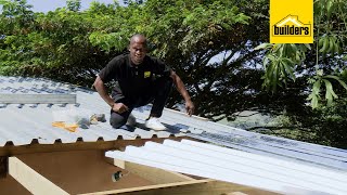 How To Install IBR Galvanised amp Polycarbonate Roof Sheeting [upl. by Hussey]