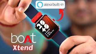 Boat Xtend Smartwatch Unboxing amp Review 🔥 BuiltIn Alexa 🚀  The Best SmartWatch Under 3K 🤩 [upl. by Massimo209]