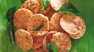 Crispy Thattai recipe in Tamil  Rice flour snack recipe  Thattai recipe for beginners  diwali [upl. by Hanala]