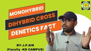 Monohybrid  dihybridcross  MENDEL BATCH LECTURE 06 genetics jpsir monohybridcross [upl. by Cicero]