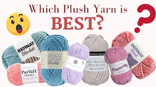 What is the BEST plush yarn FULL yarn test and review  Chenille [upl. by Natye]