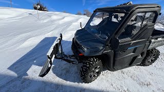 2022 CFMoto Uforce 1000  Plowing Snow [upl. by Cannice]