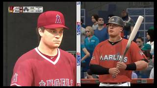 【メジャー】47 Miami Marlins VS Los Angeles Angels of Anaheim【MLB The Show 17】 [upl. by Pancho]