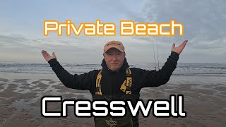 Northumberland  Private Beach  Cresswell  Cod Fishing [upl. by Sholem]