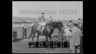 Horse Racing USA Belmont Stakes Citation 22172315  Footage Farm [upl. by Asila]