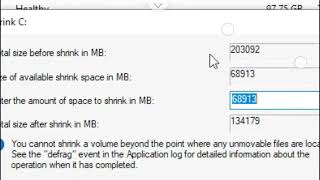 How to shrink disk volume in windows 1011 in Hindi  StepbyStep Guide [upl. by Maxima]