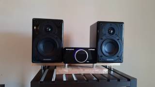 Scansonic minimate amplifier amp Scansonic S4 speakers [upl. by Aliuqaj179]