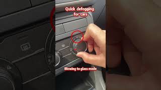 Quick defogging for carstips drivinglessons driving tips [upl. by Rennie]