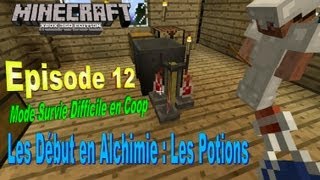 Lets Play Minecraft Survie Difficile en Coop  Episode 12  Les Début en Alchimie HDFR [upl. by Kacy]