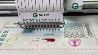 GALAXY  CLASSIC MODEL LOGO EMBROIDERY MACHINE [upl. by Moreta]