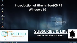 Full Introduction Of Hiren Boot CD PE windows 10 [upl. by Ettelloc]