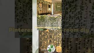 Pinterest inspired room DIY🌿for artificial leaves bail and lights  visit DarazPk roomdecor [upl. by Nodnas]