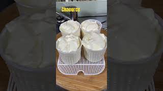 Draining my Chaource cheesemaking food [upl. by Wilkens]