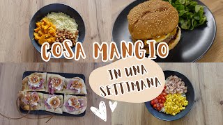 COSA MANGIO IN UNA SETTIMANA 🍴ricette facili e veloci [upl. by Eryn813]