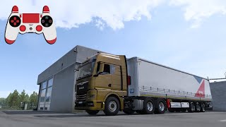 Realistic Driving • MAN TGX • Kapitan Kriechbaum Sound Mod • Euro Truck Simulator 2 • PS4 Controller [upl. by Nosnek]