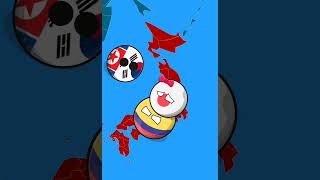 La venganza de las 2 coreas Capitulo 3 Muerte de Japón y Colombia viral countryballs polandball [upl. by Fawne]