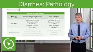 Diarrhea Pathology Types amp Causes – Pediatric Gastroenterology  Lecturio [upl. by Aitnahs]