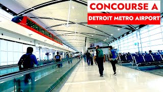 🛫🛬Gates amp Shops Concourse A  McNamara Terminal  Detroit Metro Terminal  Romulus MI [upl. by Humpage]