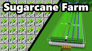 Best Sugarcane Farm in Minecraft 121  2500 items per hour  Fully automatic [upl. by Ahsen]