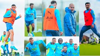 Man City Training Today ⚽🤝✔️🔙 List of The sQuad Who Retured To Training And Facing Brentford [upl. by Barron]