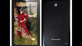 Bassoon P1000 7quot tablet phablet phone Dual sim MTK 6515 MTK 6572 review [upl. by Ambrogino]