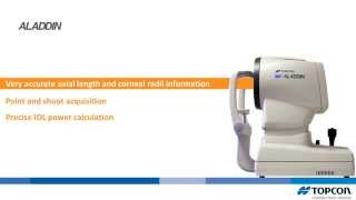 Topcon Aladdin biometer IOL calculator and topgrapher [upl. by Naie]