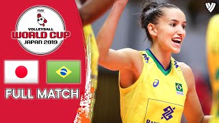 Japan 🆚 Brazil  Full Match  Women’s Volleyball World Cup 2019 [upl. by Nairoc]