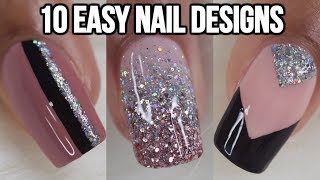 10 EASY NAIL IDEAS NAIL ART COMPILATION [upl. by Gonagle]