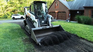 Cutting in an Asphalt Milling Path amp Car Port [upl. by Ferris]