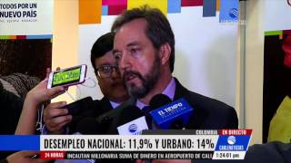 Desempleo en Colombia se dispara al 119  en enero [upl. by Ayoras453]