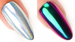 213 Shiny Mirror Nail Art 💅 Top 2024 Nail Tutorial  Nails Inspiration [upl. by Afra]