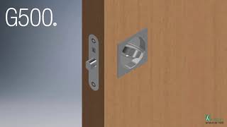 Bonaiti BL015 Sliding Door Lock Installation [upl. by Nehte]