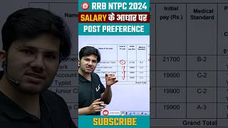 RRB NTPC Post Preference Undergraduate Level shorts rrbntpc rrbntpc2024 [upl. by Reinhardt]