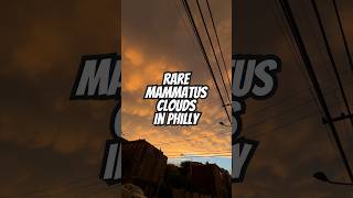 Super RARE Mammatus clouds spotted in Philadelphia Pa shorts [upl. by Akinert861]