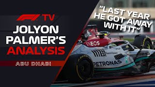 Analysing Hamilton And Sainzs Clash  Jolyon Palmer’s F1 TV Analysis  2022 Abu Dhabi Grand Prix [upl. by Pizor]